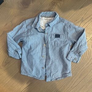 Calvin Klein Kids Blue Button-Down Shirt